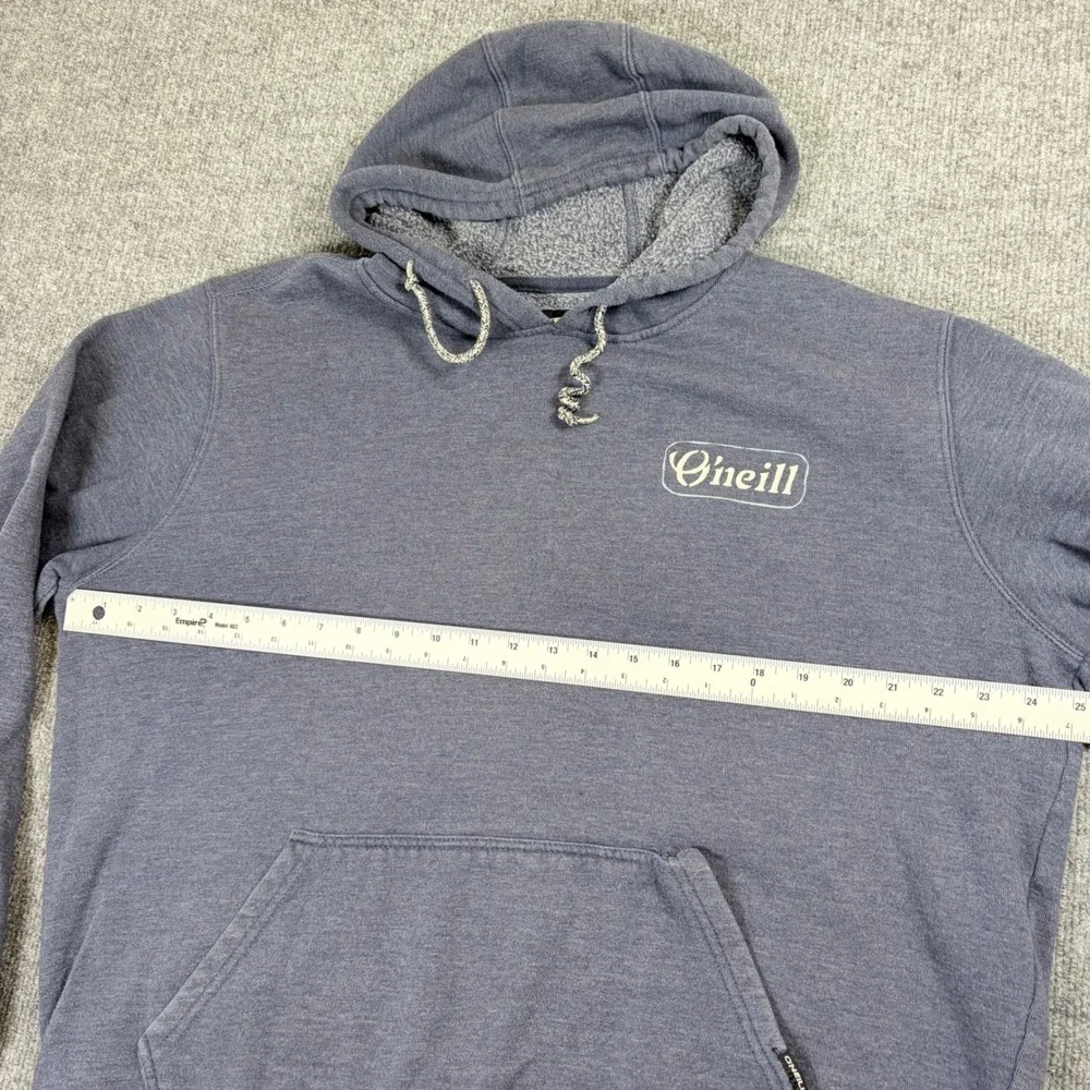 O'Neill Mens XL Blue Heather Custom Surf Goods 1952 Graphic Pullover Hoodie